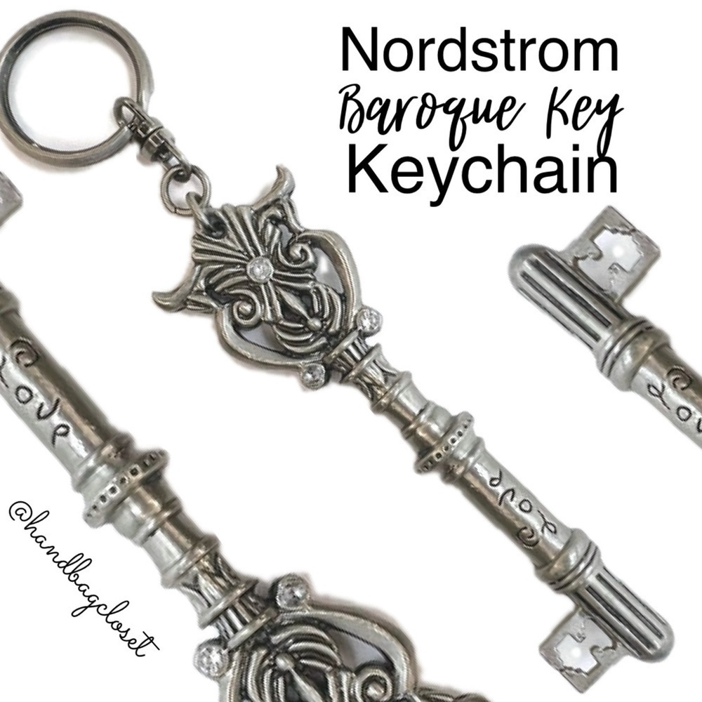 Nordstrom SKELETON KEY Baroque Antique Valentine’s Day Keychain